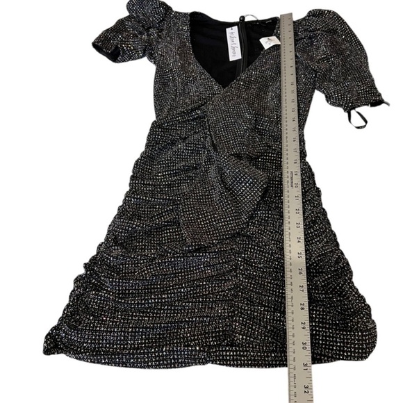 NWT For Love and Lemons Metallic Glitter Dress M - Picture 10 of 13